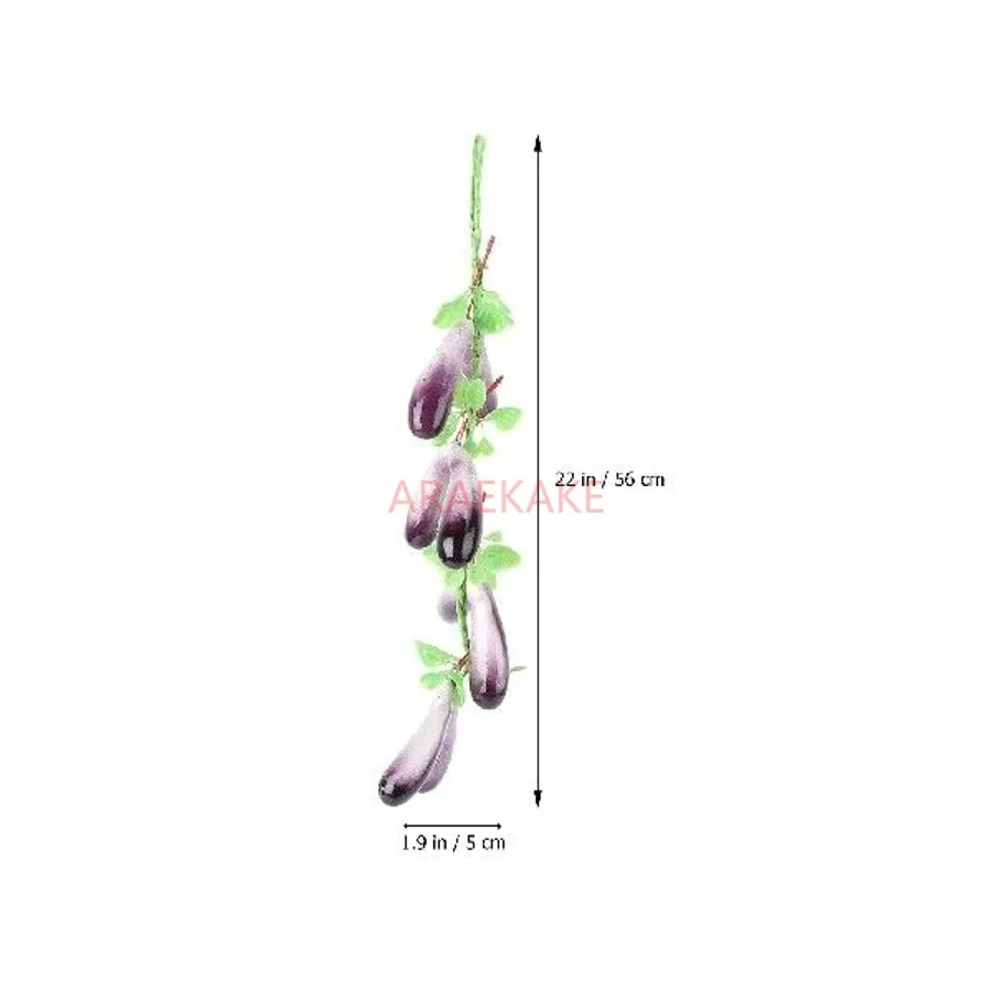 2pcs Simulated Vegetable Skewers Artificial Artificial Fake Hanging Pepper Harvest Decor Farmhouse