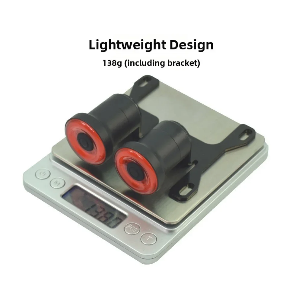 Night Safety Light Smart Taillight Urban Commuting 10.5*3.1*3.4cm Energy Saving Automatic Taillight Compact Lightweight