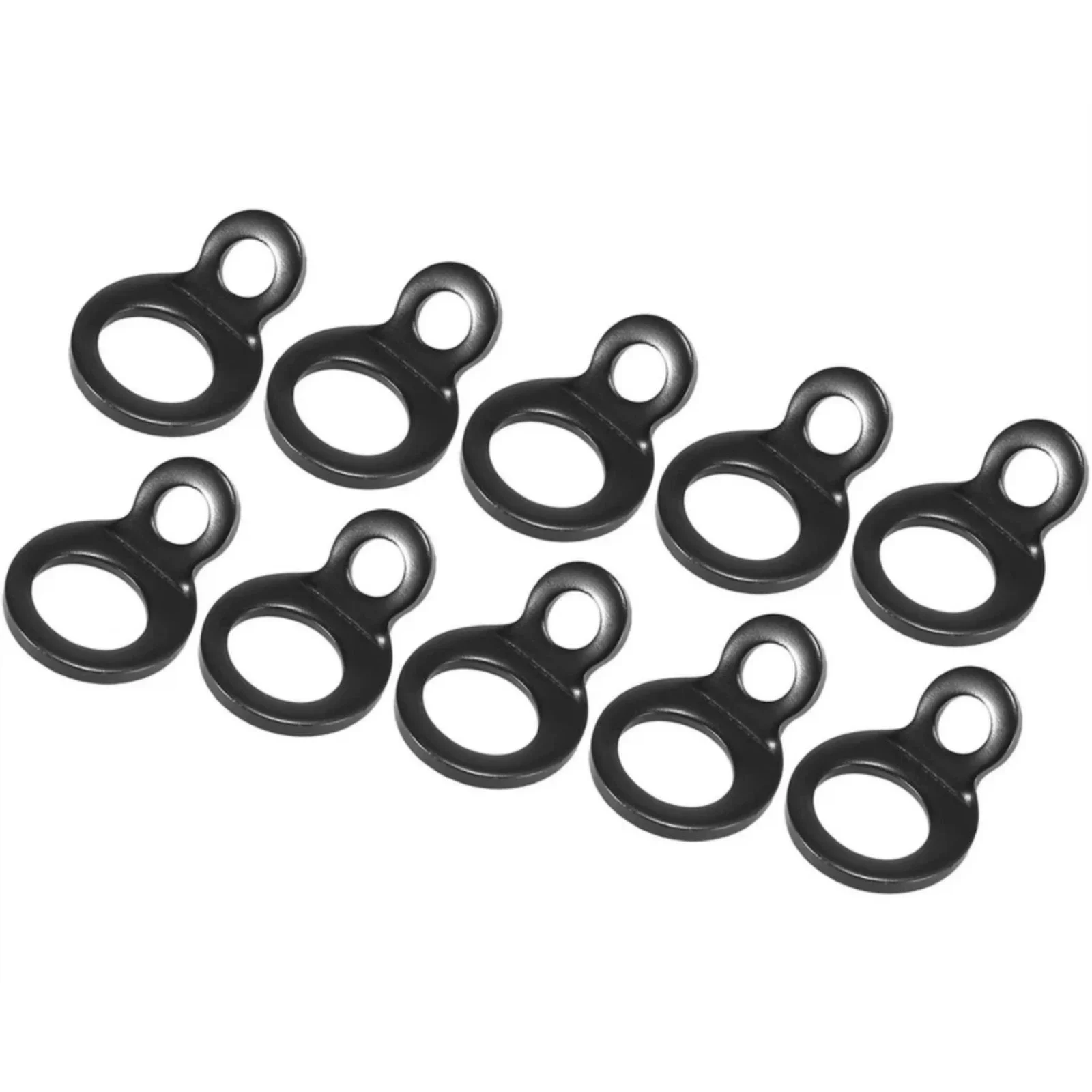 10Pcs/Set Stainless Steel Tie Down Strap Rings Point Securing For Motorcycle ATV Trucks Off-Road Vehicle Accessories Replacement