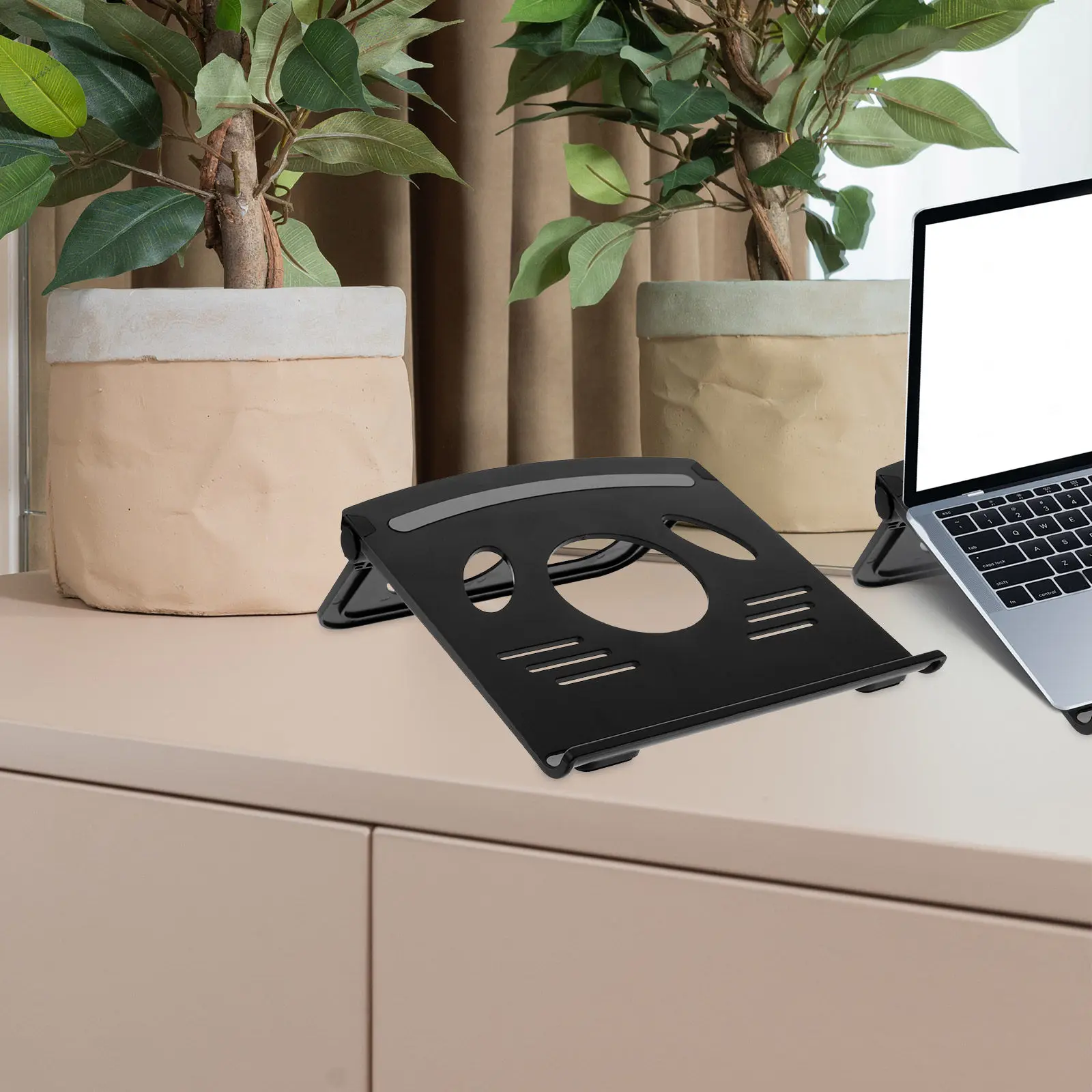 Notebook Heat Dissipation Stand ABS Silicone Laptop Holder Desktop Laptop Stand Tablet Support Anti Slip Space Saving