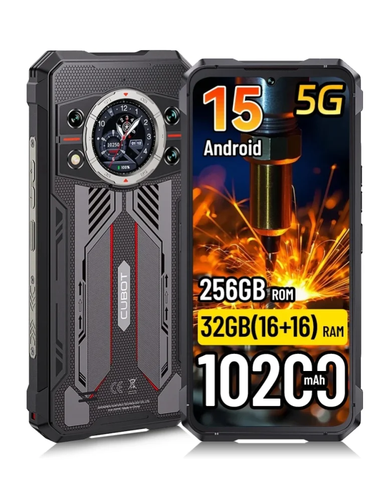 [Versand aus Polen] Robustes Smartphone 5G Cubot KingKong 11 16GB(8+8)GB+256GB 32GB(16+16)+256GB 10200mAh 6,72'' Mobiltelefon NFC Android 15
