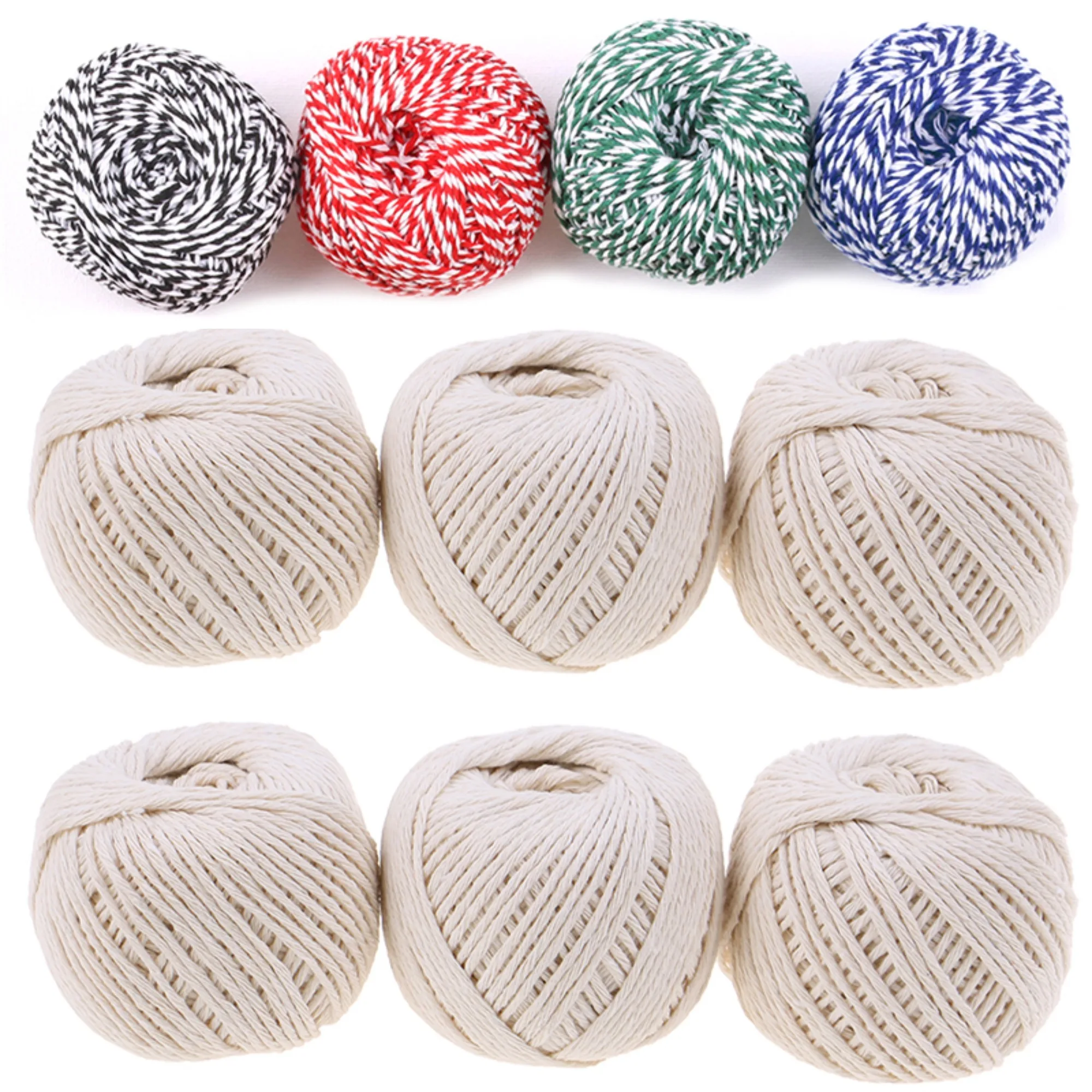 Multicolor 70/75M Butcher's Cotton Twine Kitchen Meat Turkey Barbecue Strings Meat Sausage Tie Rope Cord Wrapping Zongzi Thread