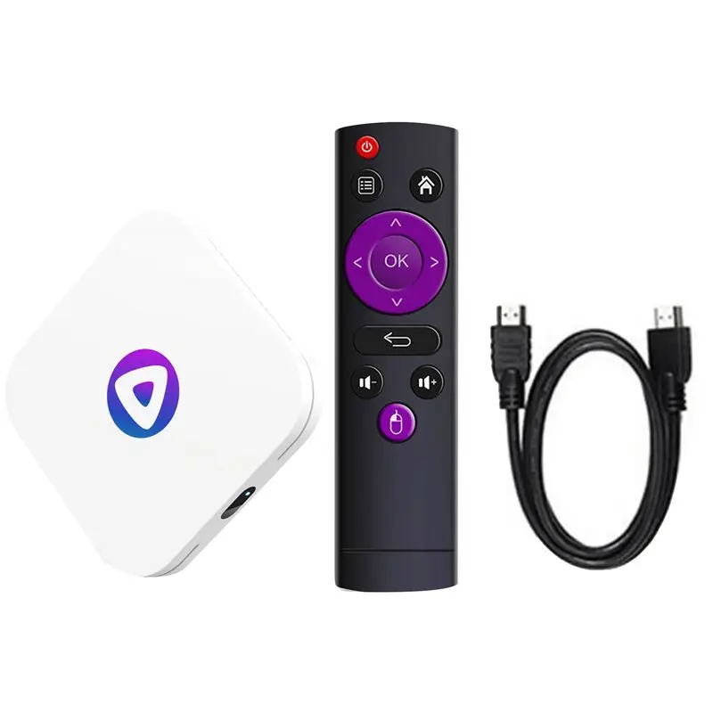 

ABKN-For H96 MAX M1 Smart TV Box 4GB+32GB Rockchip 3528 Android 13 4K BT 4.0 Media Player Set Top Box Durable EU Plug