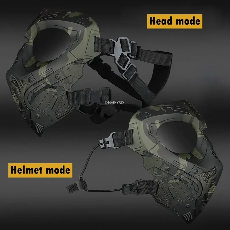 Military Tactical Mask Full Face Protective Outdoor Airsoft Shooting Cs Wargame Paintball Masks Head Wearing or Helmet Wearing