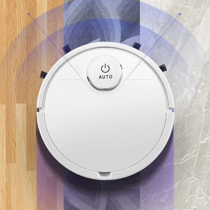 Robot Vacuum Cleaner Touch Control High Coverage Automatic Floor Sweeping Robot For Wood Floor Tiles