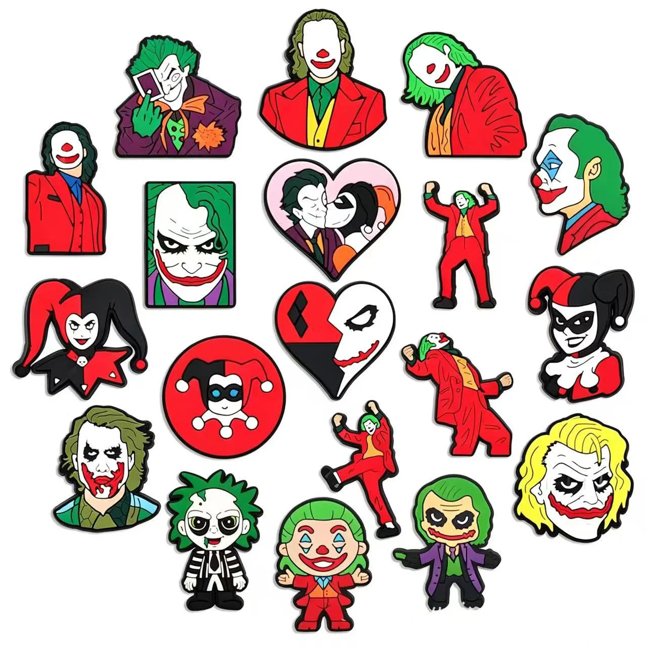 Mesuca 19-100pcs Cartoon Character Shoe Charms For Sandals,Shoe Decoration Accessories Shoe Pins Great Gift For Men Wom