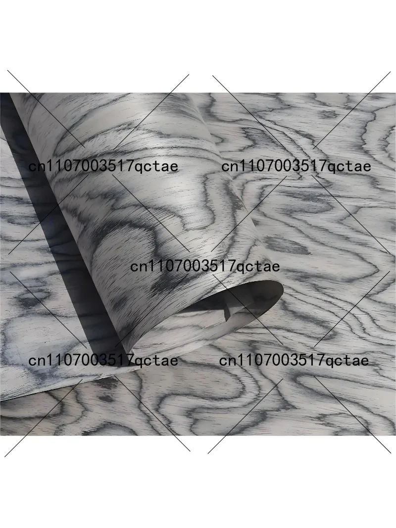250cm×55cm Engineered Burl Wood Veneer Sheet, Exotic Wooden Veneer for Woodworking Furniture Plywood Wall Art Hotel Decoration