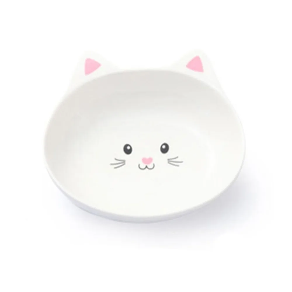 

Ceramic Cat Bowl Cute Slanted Mouth Pet High Foot Bowl Anti Tipping Large Capacity Dog Food Feeding Basin Kitten Puppy