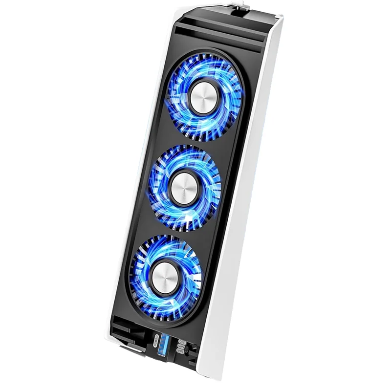 

【GLAD】Вентилятор охлаждения консоли PS5, задний радиатор, контроль температуры, тихий, быстрый вентилятор игровой консоли, простой в использовании