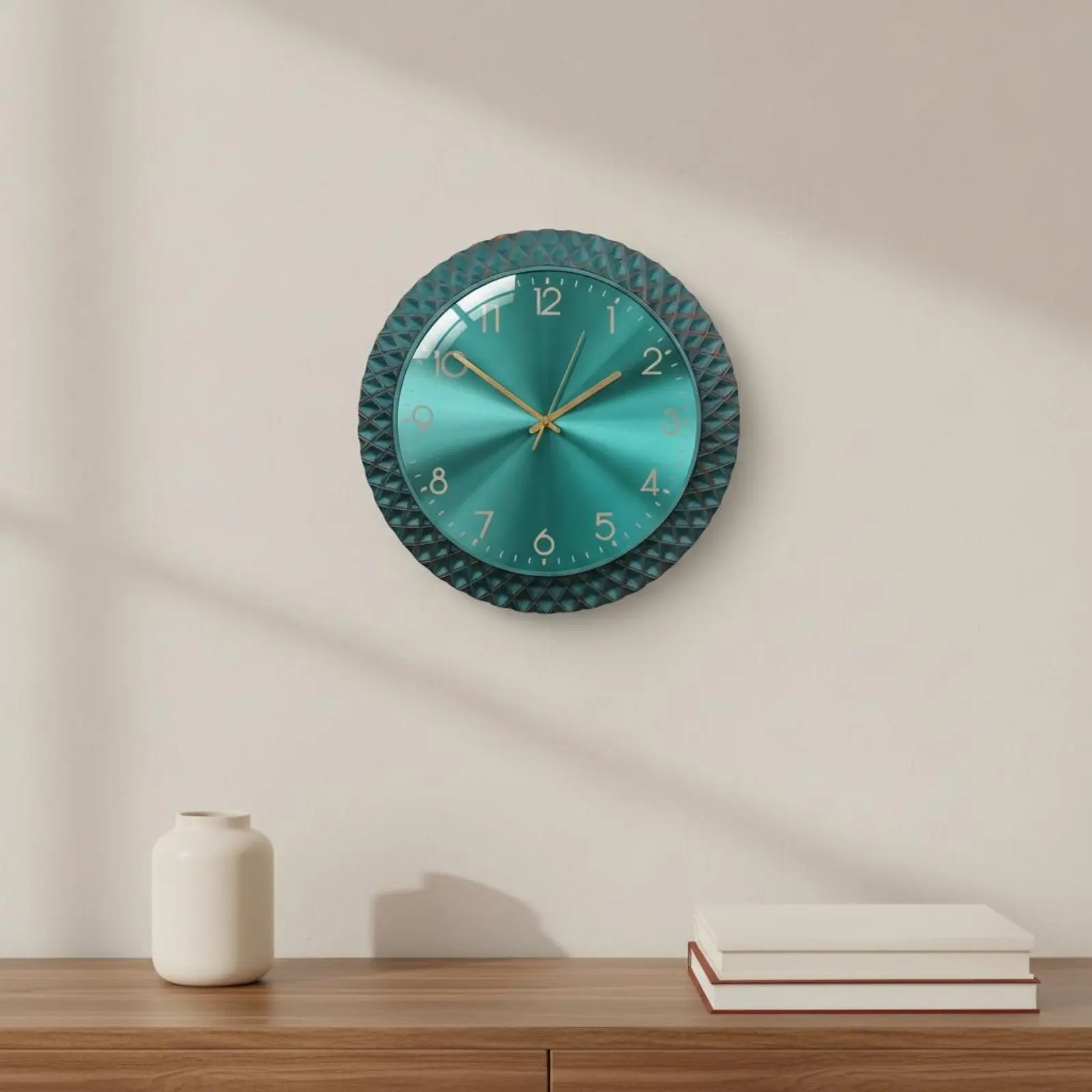 Retro Wall Timepiece Easy to Read Noiseless Quartz Timepiece Home Decor for Living Room