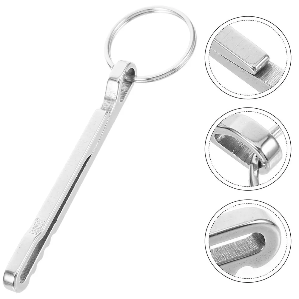 

2 шт., поясной зажим из нержавеющей стали, держатель для денег, кошелек, карабин, зажим, портативный брелок для уличного рюкзака, ремень, портативный брелок