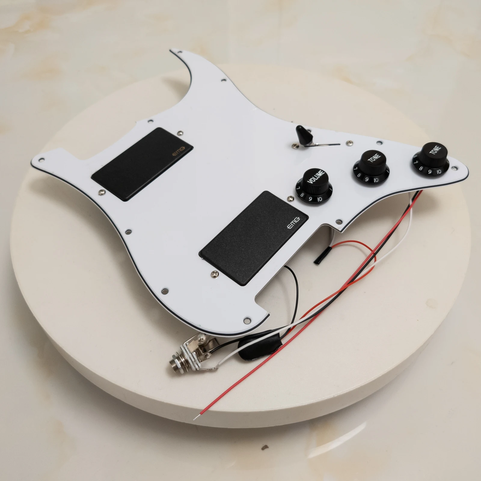 

Guitar Loaded Pickguard with Active HH Humbucker Pickups – Prewired Set for ST Electric Guitar Upgrade or Repair