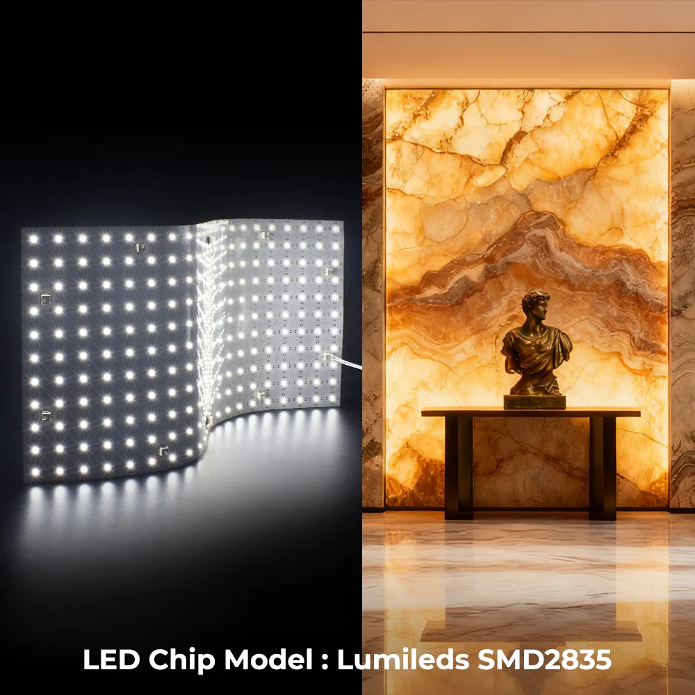 Light Strip Marble Translucent Stone Island Table Atmosphere Backlight Source DIY Luminous Light Strip LED Light Strip