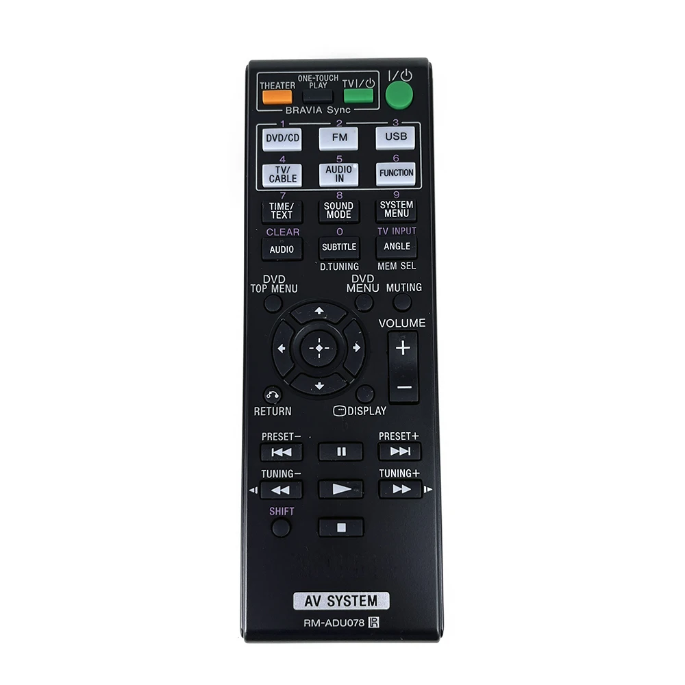 Remote Control use For Sony AV SYSTEM RM-ADU078 DAV-TZ230 DAV-TZ510 DAV-TZ630 DAV-TZ710 HBD-TZ135 HBD-TZ530