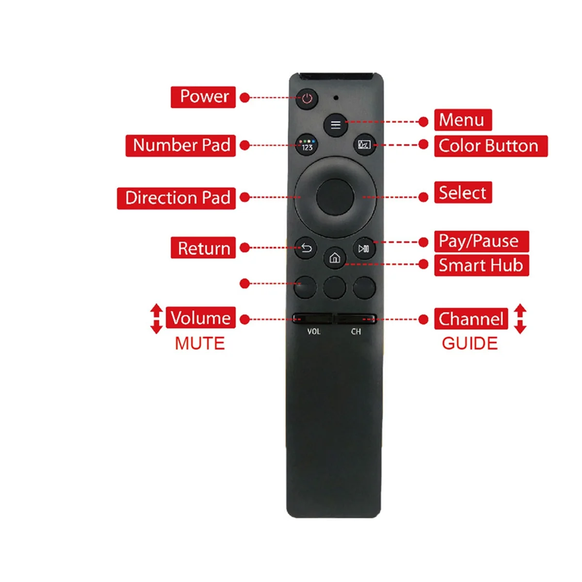 Suitable for Samsung Smart LCD TV Remote Control Infrared IR-1316 Replacement Remote Control TV Remote Control