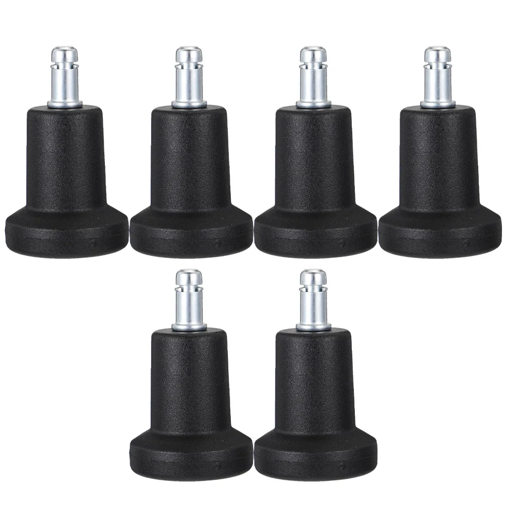 6 Pcs Swivel Accent Chair Fixed Caster Pads Household Wheels Casters Office Adjustable Feet