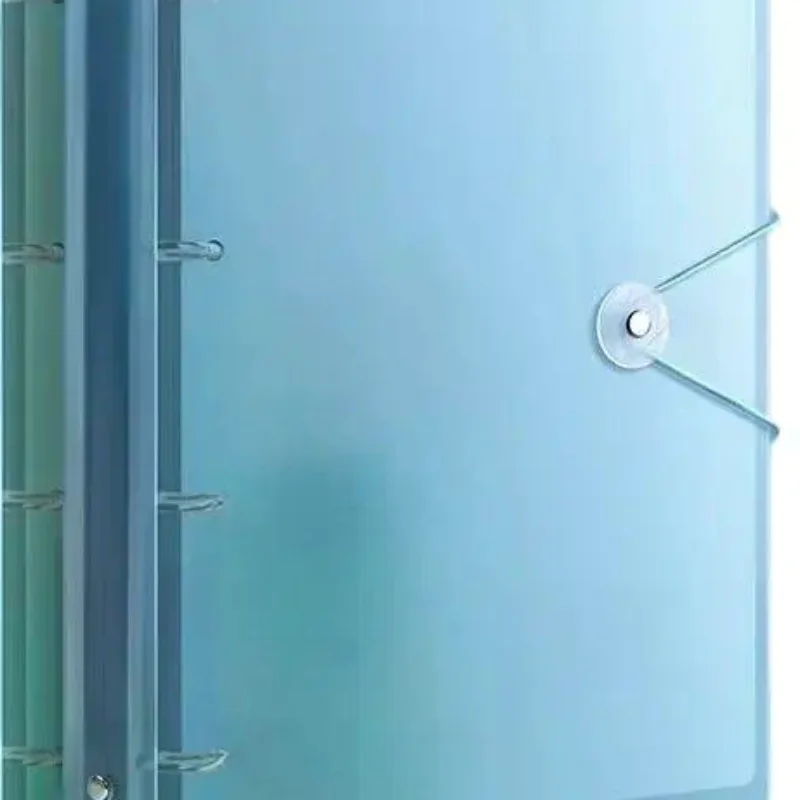 Waterproof Transparent Plastic 3 Ring Binder 5 Colors Elastic Buckle For School Office Document Storage