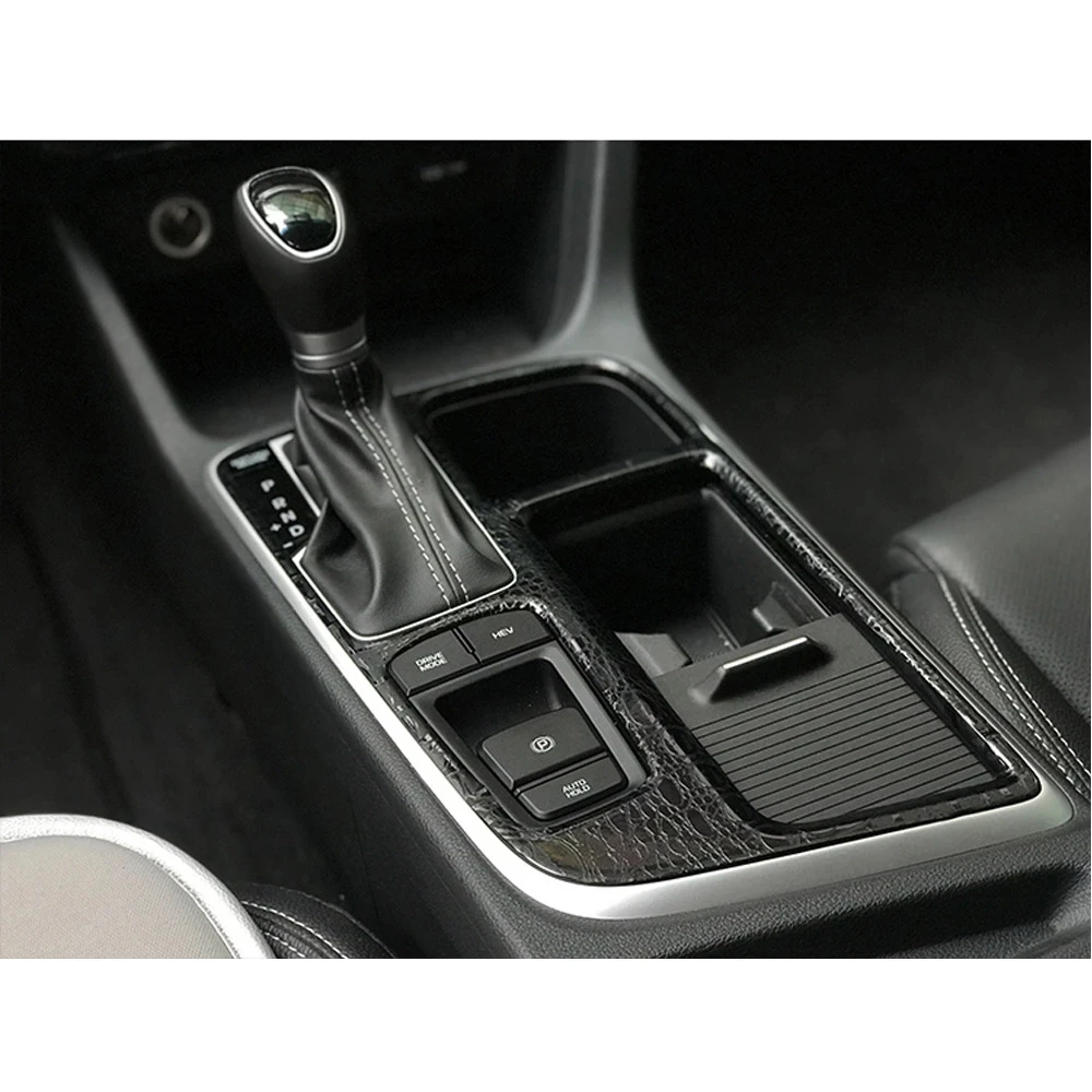 Car Styling 3D 5D Carbon Fiber Car Interior Center Console Color Change Molding Sticker Decals For Hyundai Sonata 9 2018 2019| |