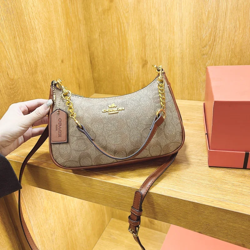 

Минималистичная роскошная кожаная сумка-клатч для женщин - стильная сумка через плечо в винтажном стиле с логотипом-буквой, идеальная для поездок на работу и шопинга