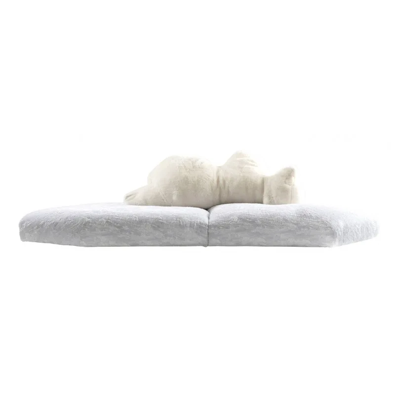 

Italian simple large flat-layer fabric sofa
