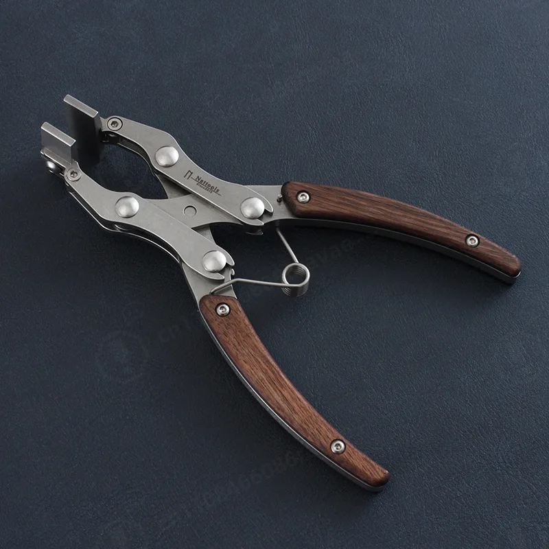 2nd Generation Cost-effective Flat Jaw Parallel Clamp DIY Leather Craft Pliers 38mm Jaw Opening, 350g