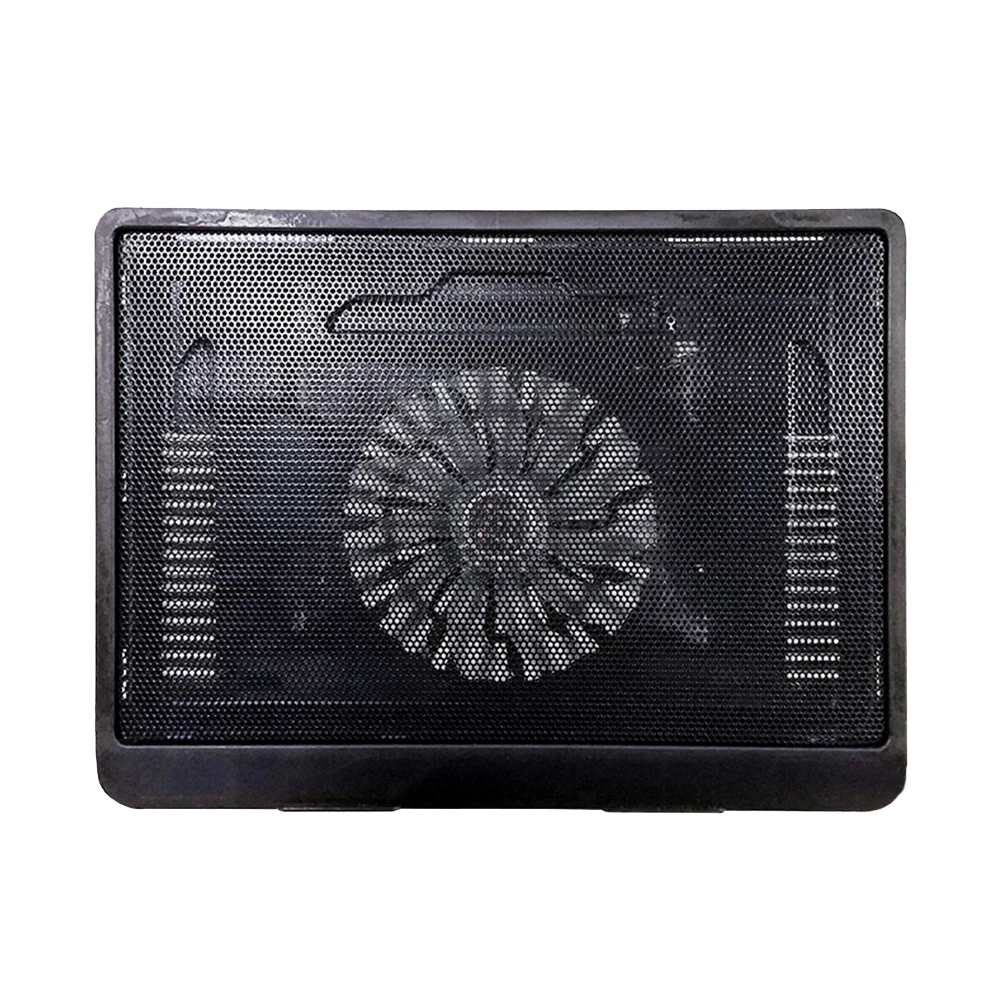 

14 Inch Laptop Fan Cooler Cooling Pad Tilted Design Silent Portable Laptop Cooling Pad Notebook Cooler Anti Slip Black