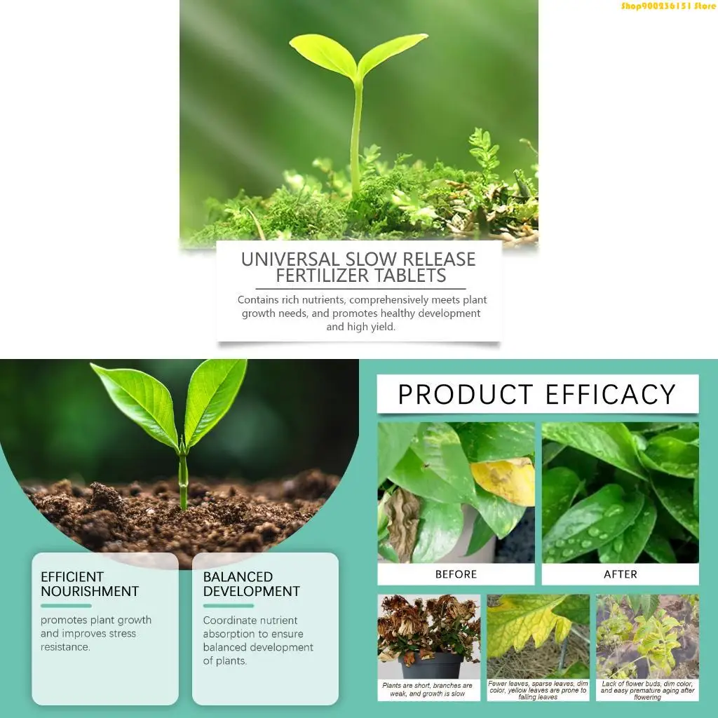 G92C Home Gardening Compound Fertilizers Slow-Release Fertilizers Potted Plant Universals Granules for Various Plant