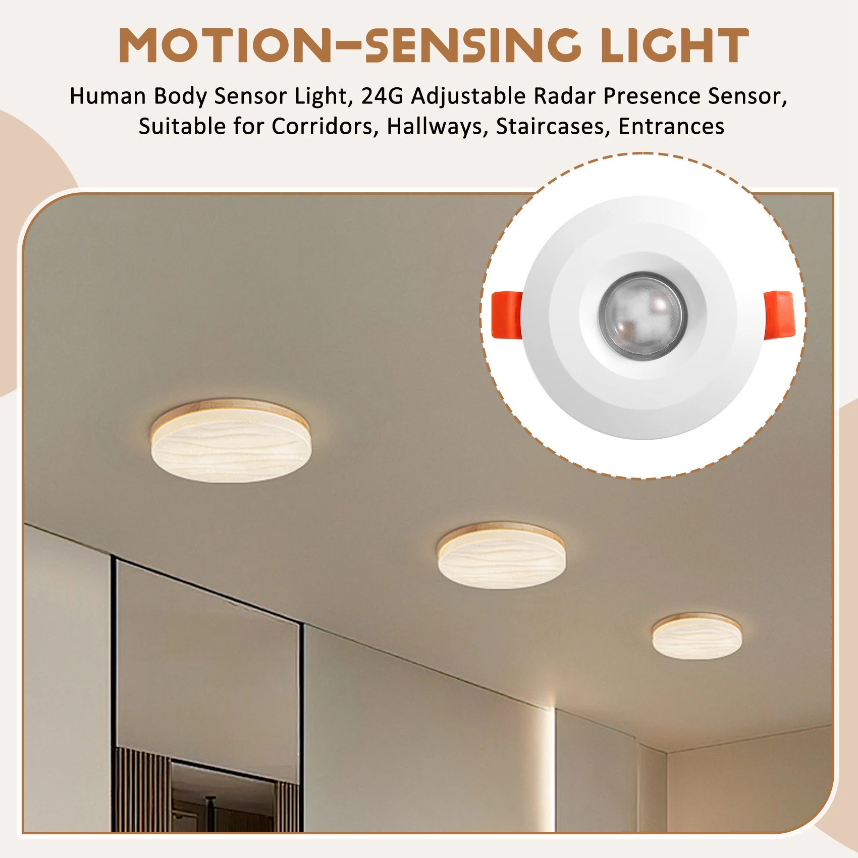 

B63B-Sensor Light Hallway Sensor Light Kitchen Motion Sensor Light Garage Sensor Light
