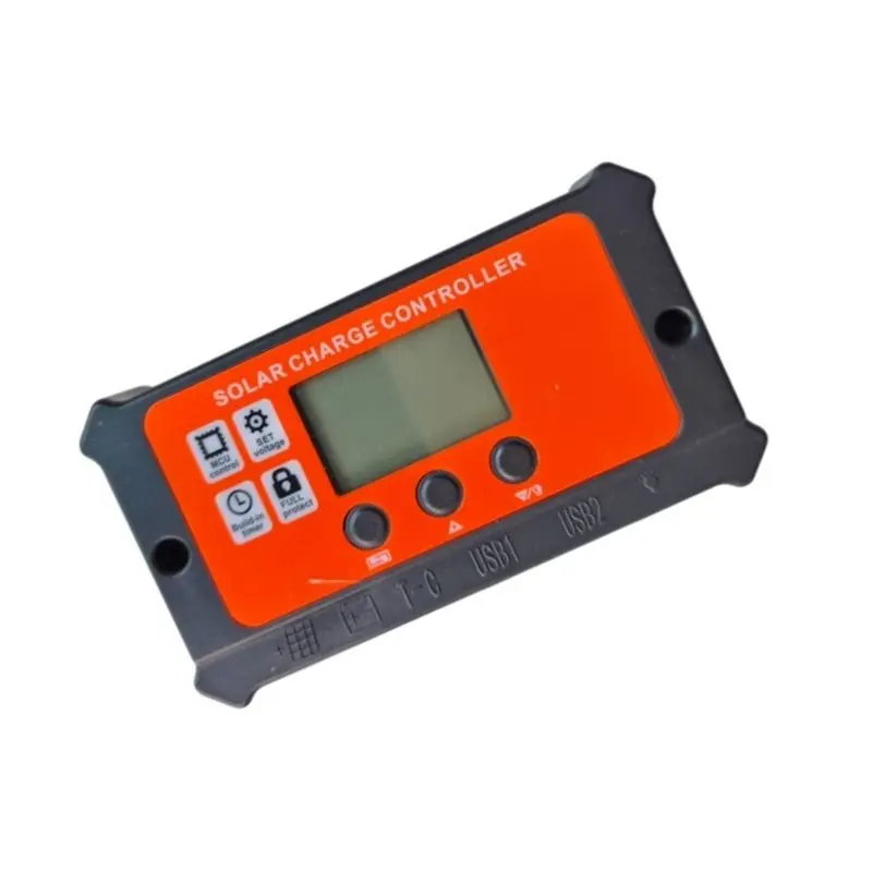 New Arrivals-LCD Display 10A Solar Charge Controller, 12V/24V Battery Compatible, Type-C DC Input