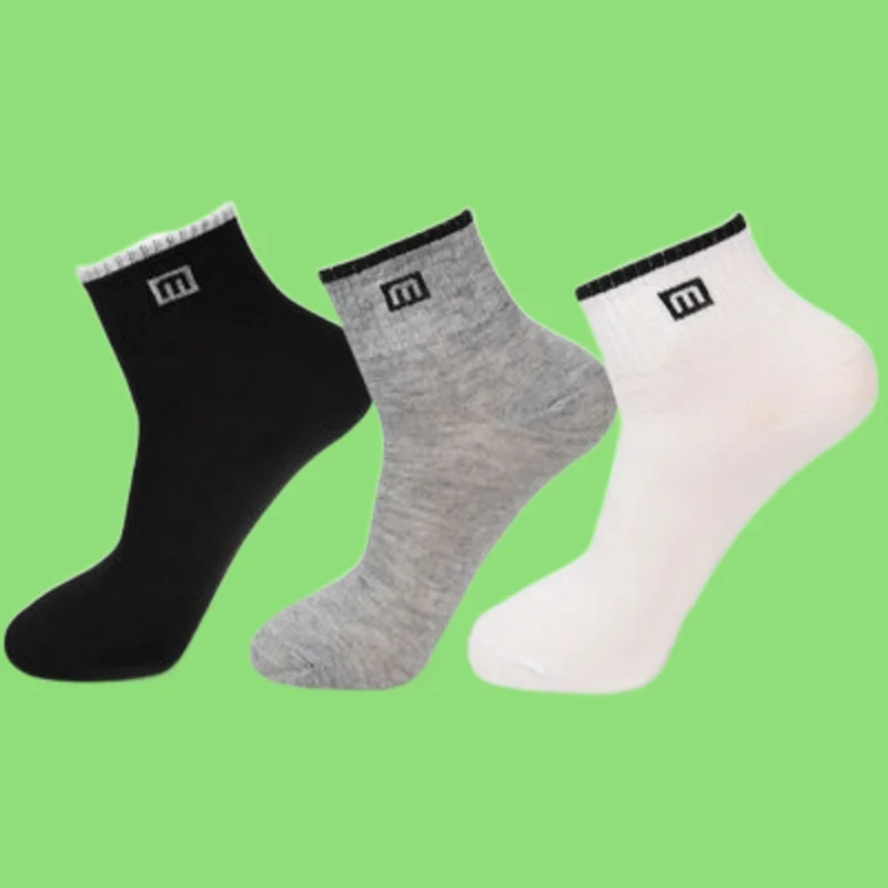 

9/18 Pairs Men's Socks Mid-tube Sports Socks Four Seasons Mid-tube Socks Trendy Fashion Socks Casual Mid-tube Socks