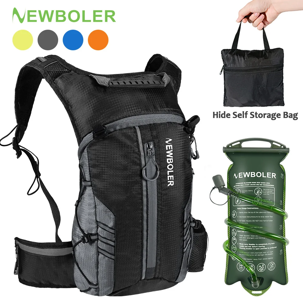 

NEWBOLER 8L велосипедный рюкзак портативный дышащий сверхлегкий велосипедный рюкзак для спорта на открытом воздухе альпинизм путешествия пеший туризм гидратационная сумка