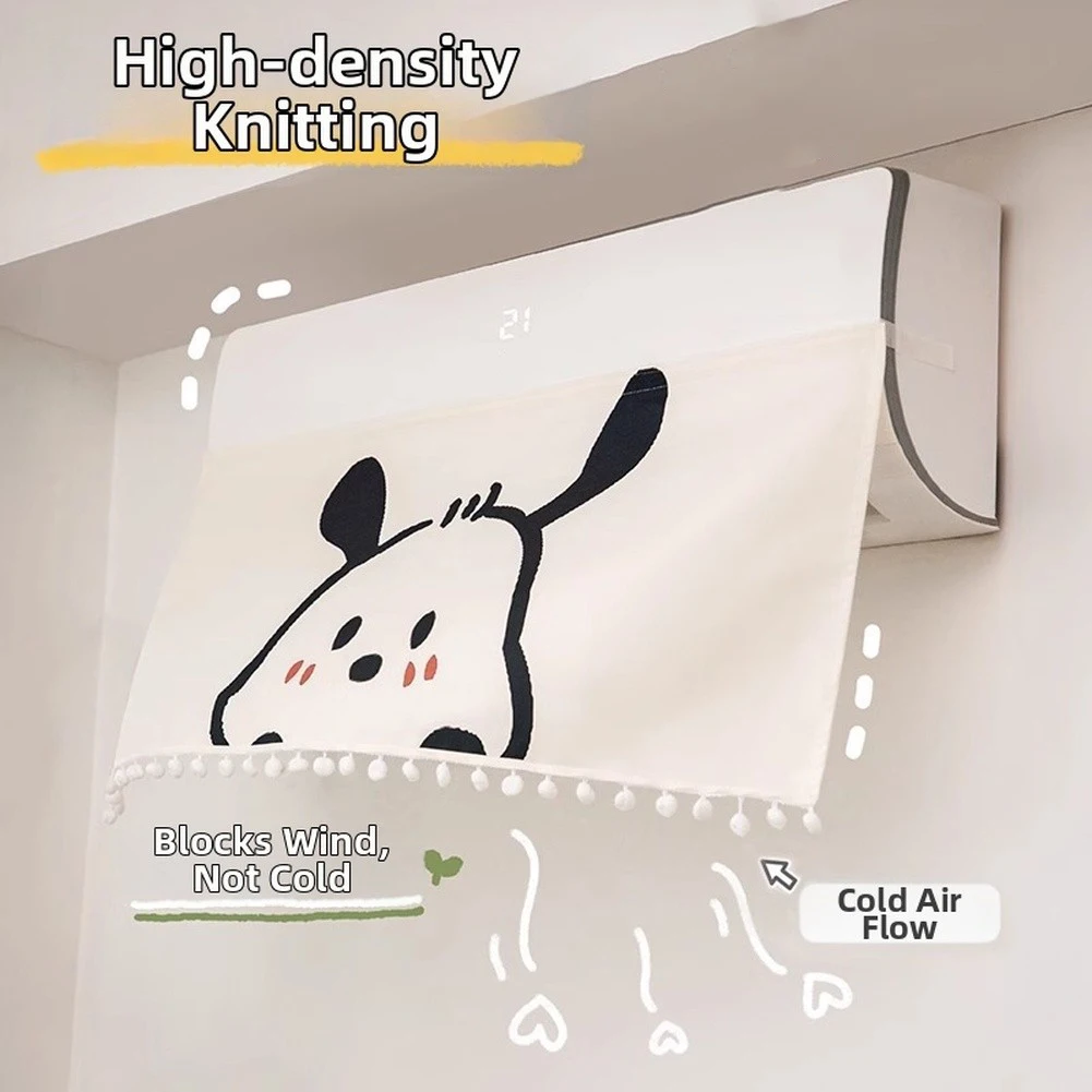 Lace Air Conditioner Dust Cover 29x35cm Polyester Decorative Protective Case For Wall Mounted AC Unit Anti Dust Sunlight Shield