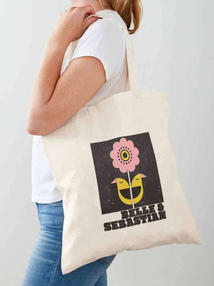 Belle and Sebastian - legendary Scottish indie rock folk rock band. Whimsical music poster, birds Tote Bag