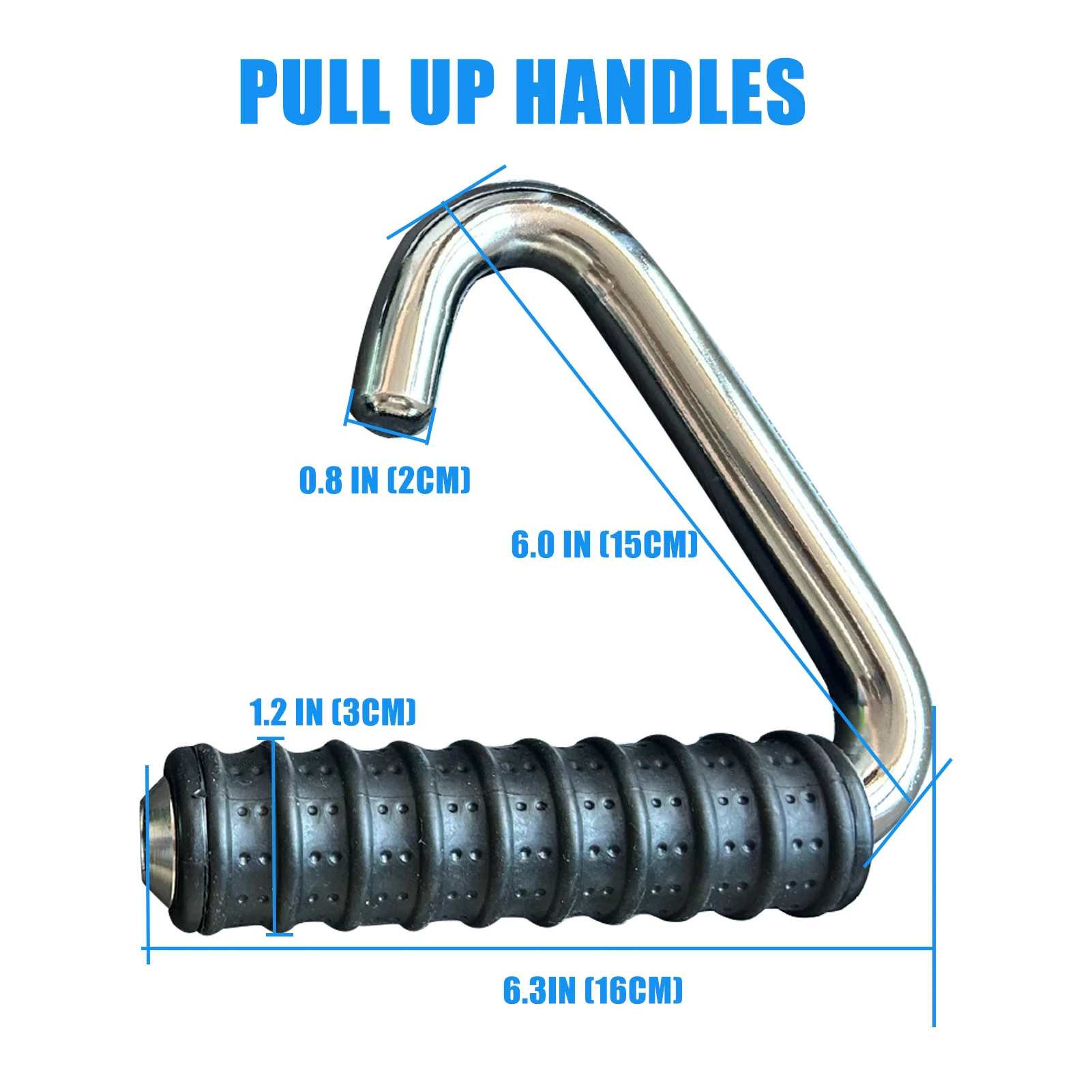 Solid Steel Pull Up Handles, Neutral Grip Bar Handles for Home Gym Pull Up Workouts, Resistance Band Handles, Gym Handles