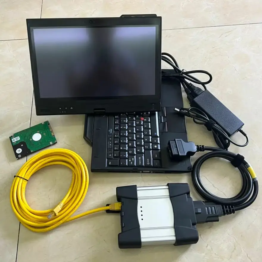 

Новейший автоматический инструмент DIAGNOSTIC для BMW ICOM Next Interface OBD2 Scanner Plus Software V2025.05 SSD HDD в ноутбуке X220t i5, полный комплект