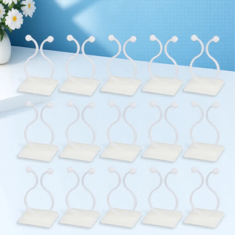 100 قطعة نبات ذاتي اللصق مقاطع الحائط الراتنج تسلق أصحاب النبات لحديقة الدفيئة داخلي في الهواء الطلق دعم الكرمة