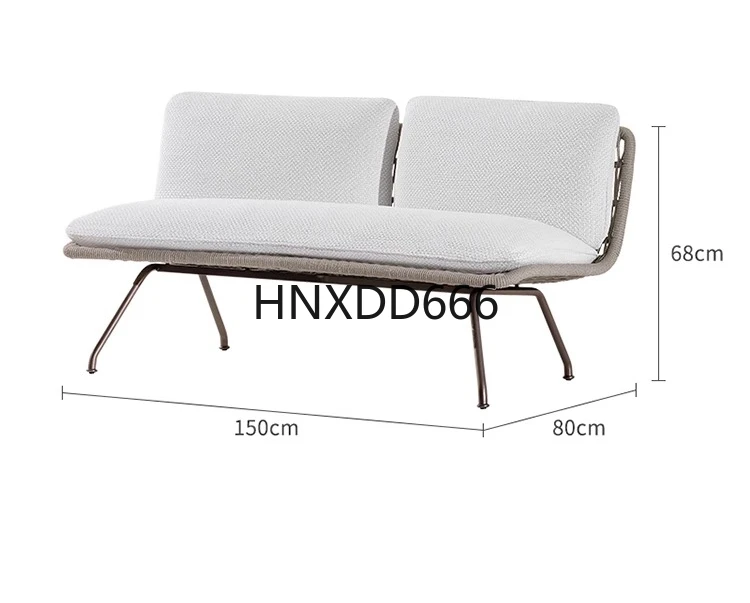 

Outdoor single sofa balcony casual coffee table rattan furniture combination