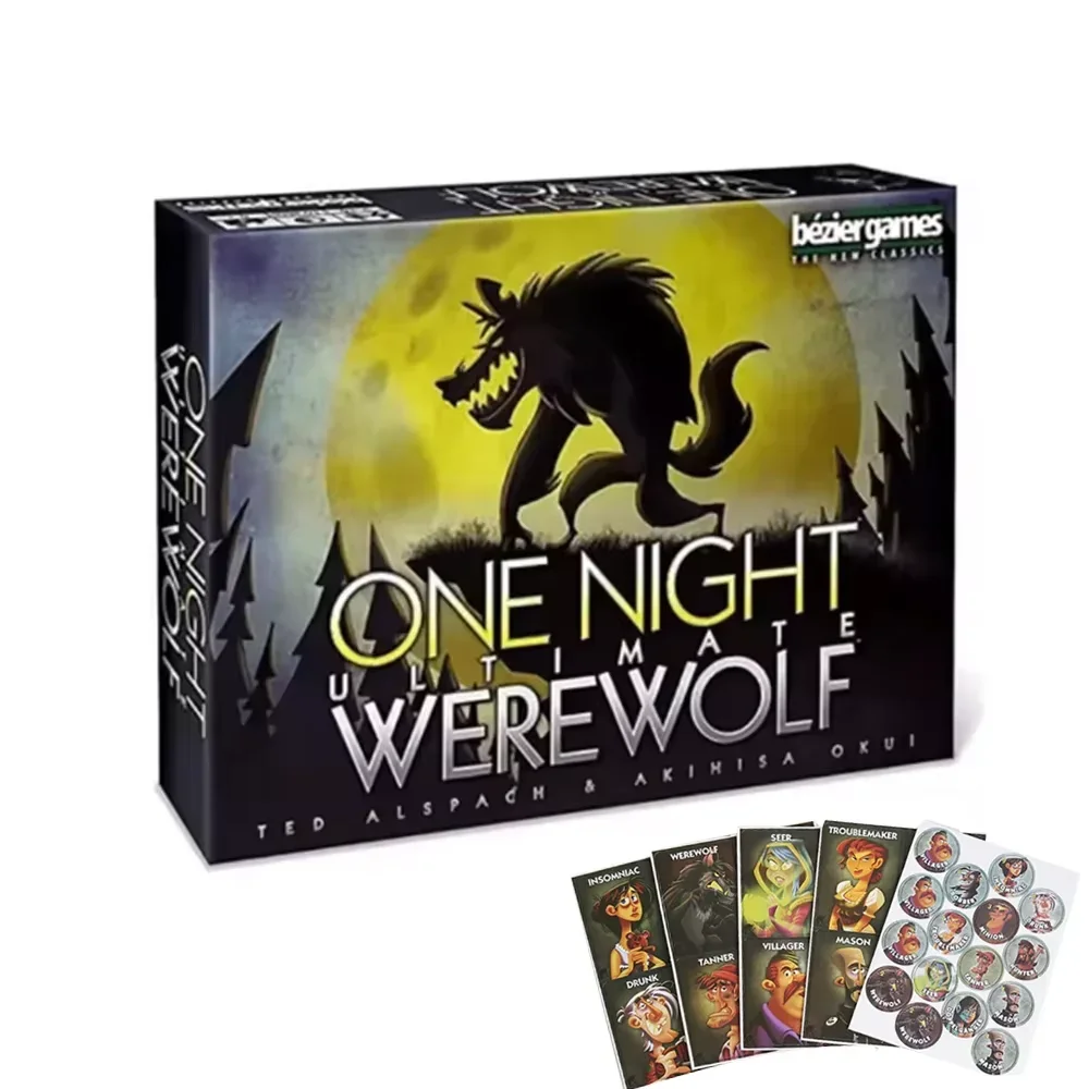

One Night Ultimate Werewolf Card Board Game Puzzle Card Game With Card Board Games Unleash Imagination Adding Fun To Party Play