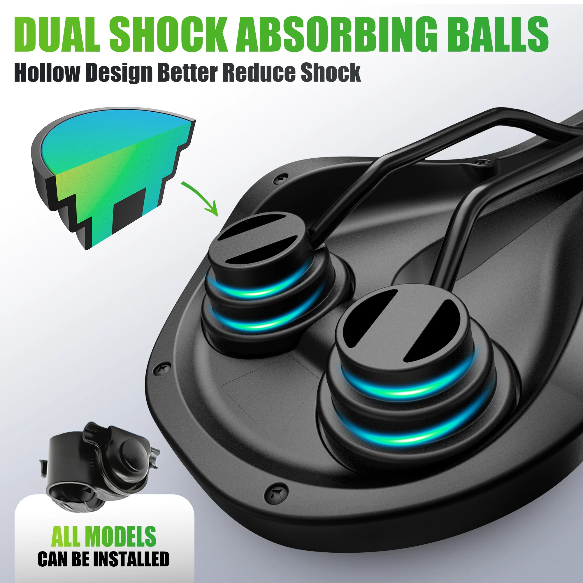 RBRL Bicycle Saddle Waterproof Bike Seat Hollow Breathable Comfortable MTB Bike Saddle Shock Absorption for Road City Cycling