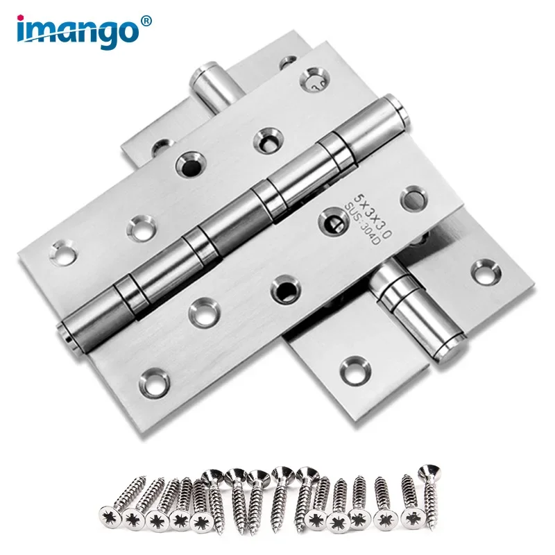 

4 "5 дюймов, 2 шт., дверная петля для ворот шкафа, нержавеющая сталь 304, плоская дверь, толстая фурнитура для домашней мебели, складная прикладная петля