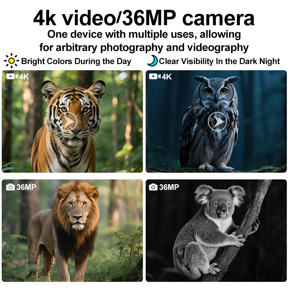 New arrival 4K HD Mini Head-Mounted 8X Zoom Infrared Telescope Digital Night Vision Monocular for Outdoor Video watching animals view 5