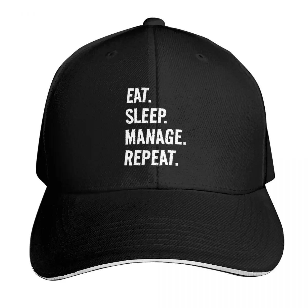 Eat. Sleep. Manage. Repeat. Life is great when you're doing what you love! It's the Manage circle of life! Baseball Cap