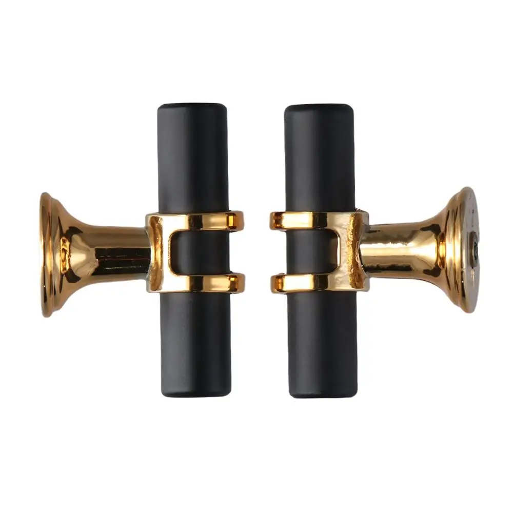 1Pc Single Hole Cabinet Knobs Aluminum Alloy Door Knob Matte Black and Gold Cupboard Handle for Drawers T Bar Kitchen Hardware