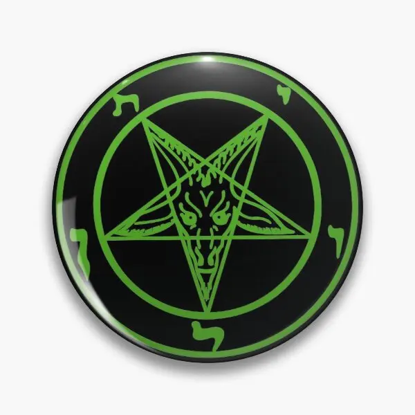 The Sigil Of Baphomet On Acid  Soft Button Pin Creative Cartoon Badge Hat Metal Lover Funny Brooch Women Gift Jewelry Decor