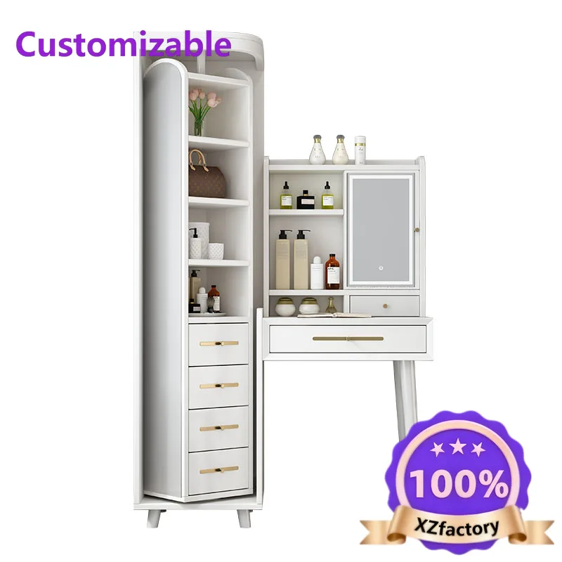 Factory Direct 2026 Top RatedClassic Luxury Vanity Table Simple Modern Bedroom Makeup Vanity Table Storage Nordic Coiffeuse De C