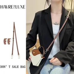 HAVREDELUXE Bag Strap For Longchamp Mini Bag Shoulder Strap Microfiber Modification Without Punching Bag Crossbody Bag  Strap