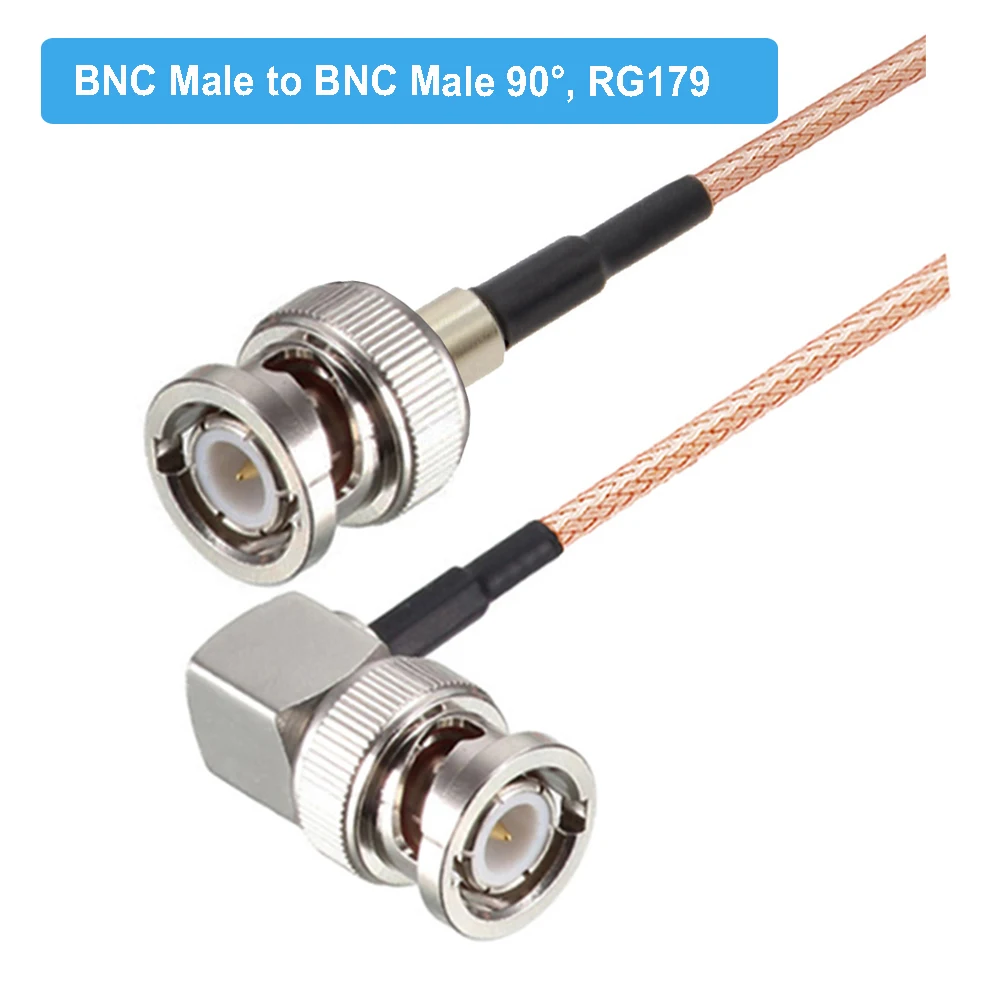 BEVOTOP RG179 75 Ohm Cable BNC Male to BNC Female Jack RF Adapter Pigtail for Video Camera System RF Coaxial Cable Jumper Cord