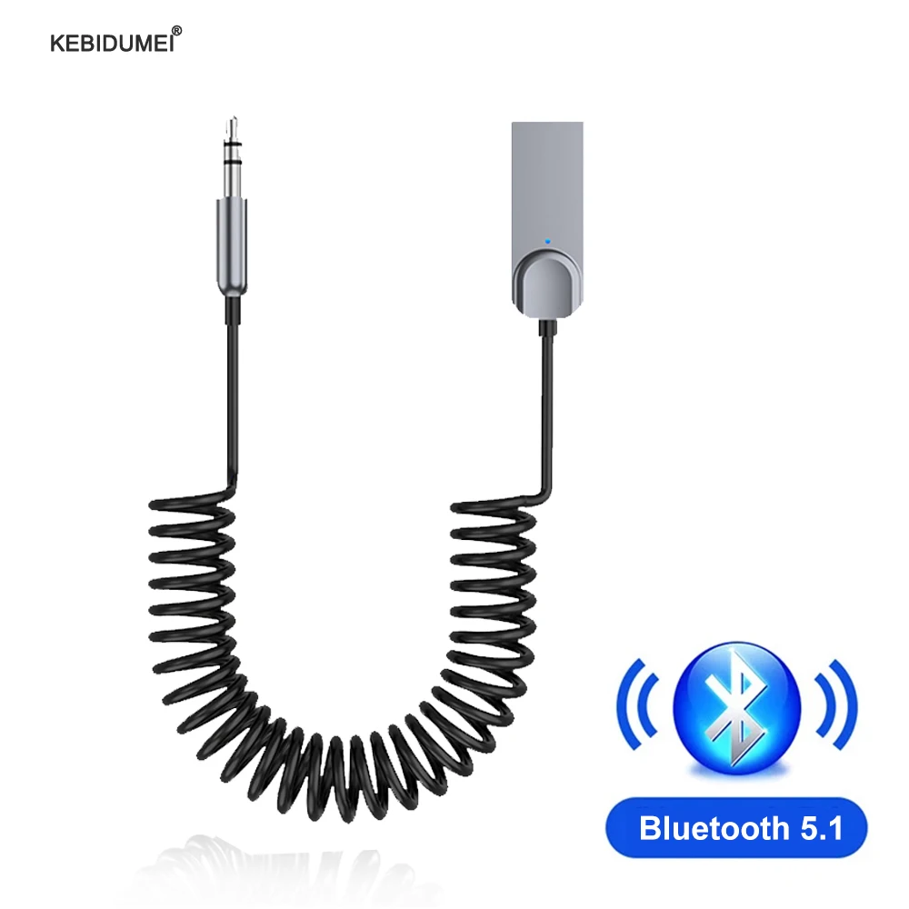 Aux Bluetooth Adapter For Car 3.5mm Jack USB Bluetooth 5.1 Receiver Speaker Auto Handfree Car Kit Audio Music Transmitter