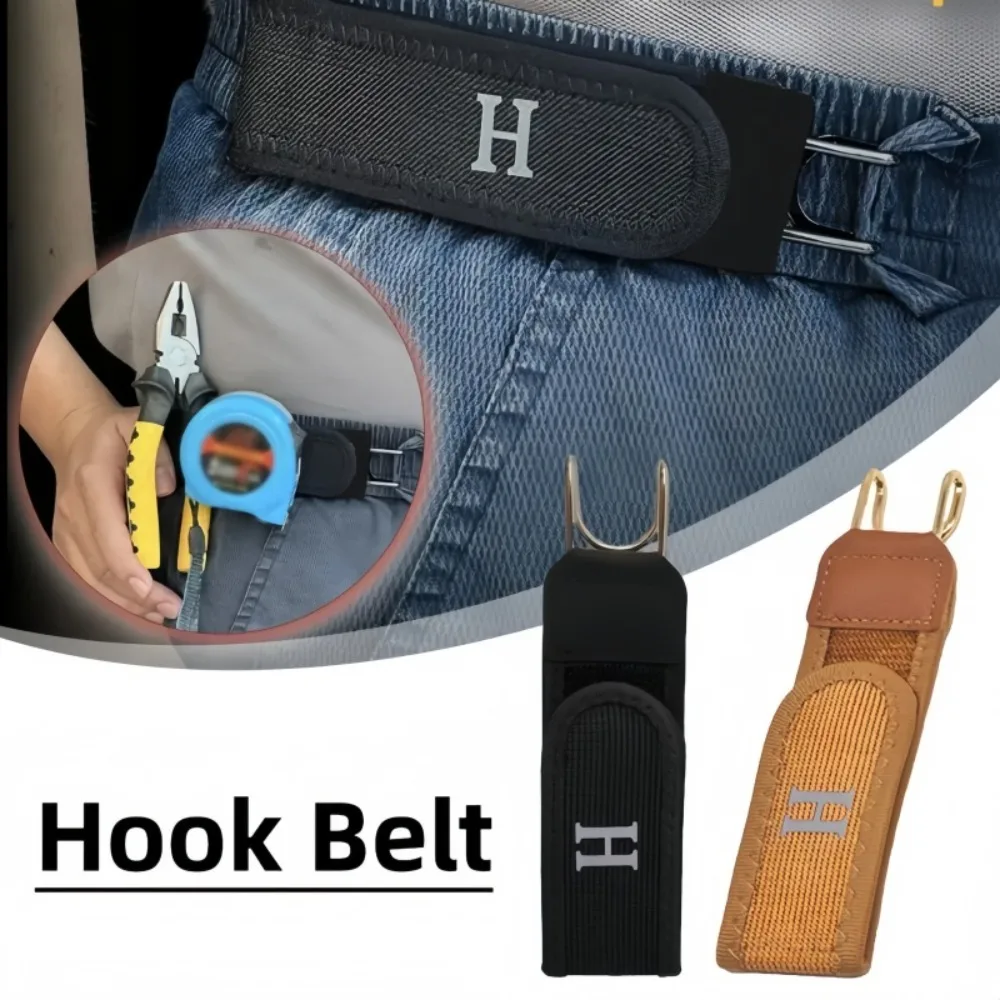 Convenient and Adjustable Elastic Nylon Metal Waistband Buckle Suitable for Men and Women Outdoor Work Wearing Elastic Waistband