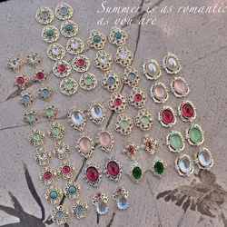 5 PCS New Style of Traditional Chinese Nail Art Accessories with Zirconia Nail Decorations and Sparkling Fashionable Nails Charm